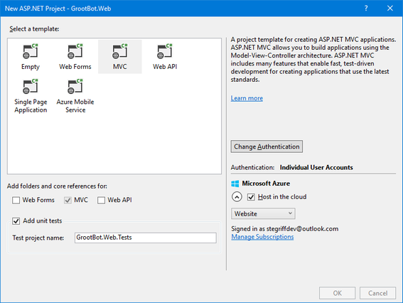 Making an MVC project